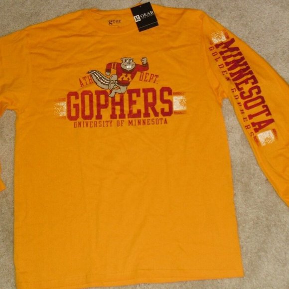Gear For Sports Shirts Minnesota Gophers Two Sided Yellow Long